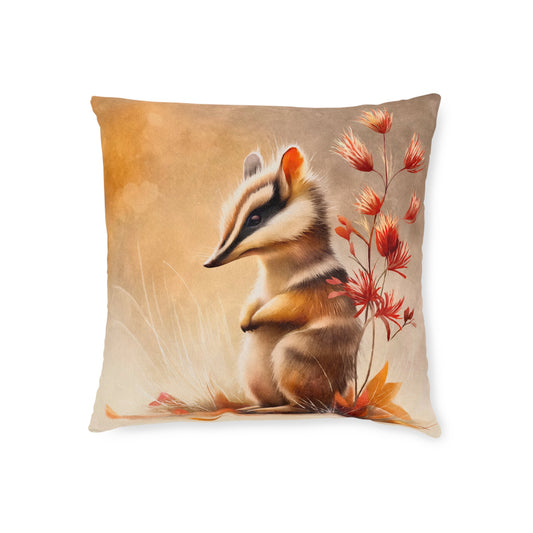 SP12 Square Pillow - Amber Stripes