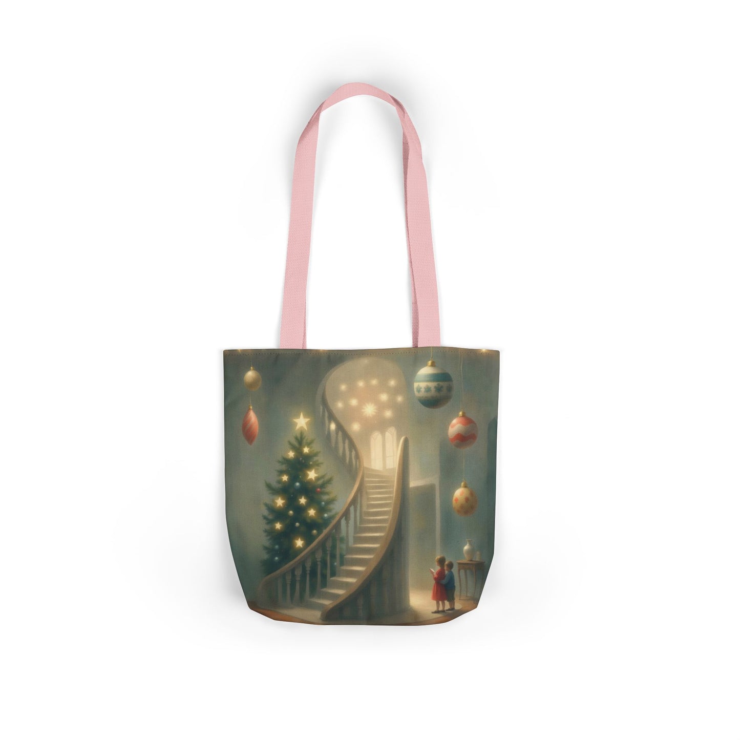 TB13 - Canvas Tote Bag - Starry Staircase