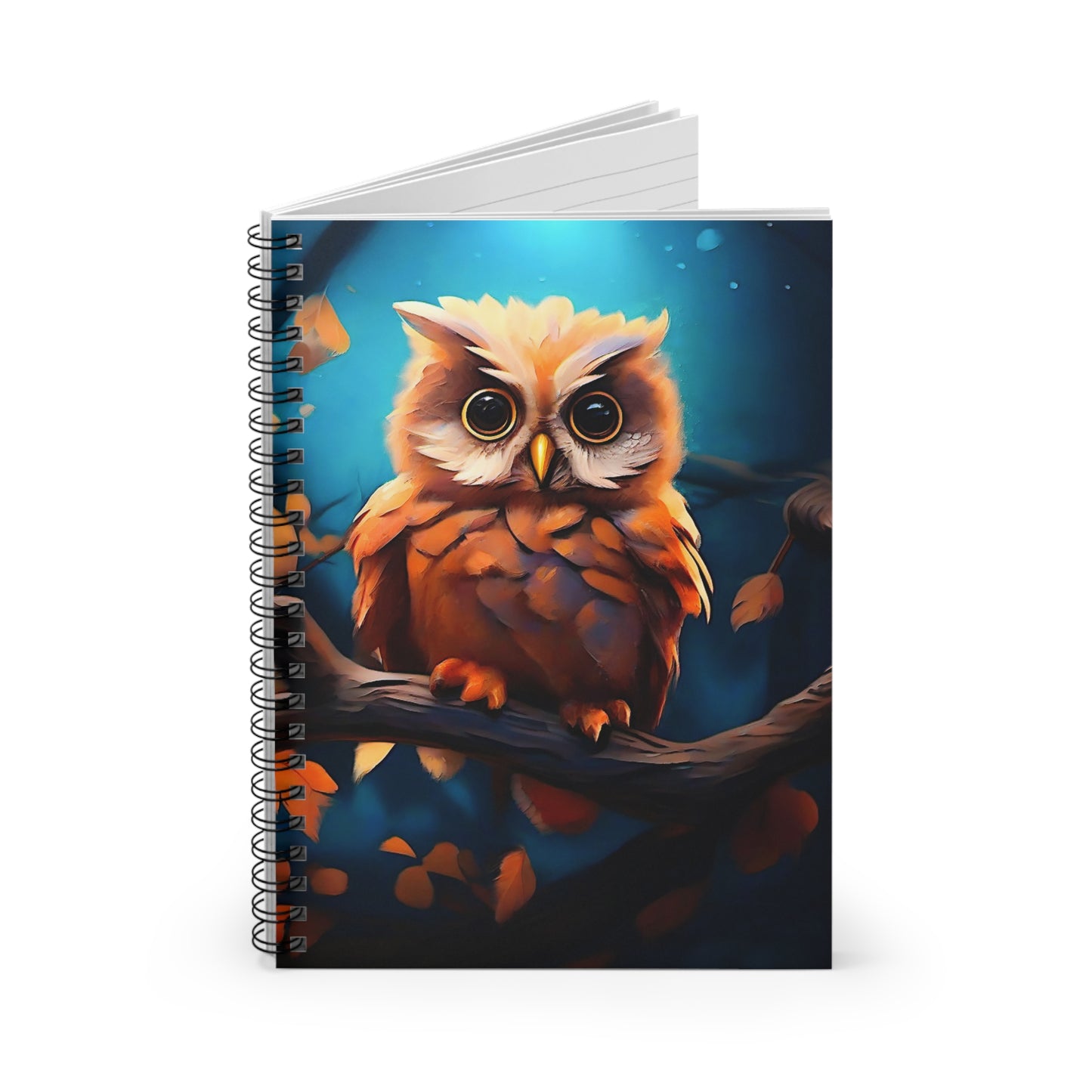 Wise Owl Delight: Your Perfect 118-Page Ruled Spiral Notebook for Lists, Notes, and Poems. (Owl06)